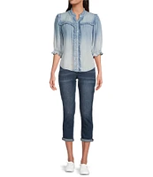 Democracy #double;Ab#double;solution Stretch Slim Straight-Leg Capri Skimmer Jeans