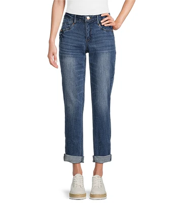 Democracy #double;Ab#double;solution® Wide-Leg Cuffed Hem Girlfriend Jeans