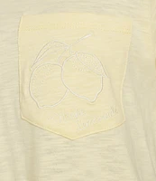Democracy Embroidered #double;Make Lemonade#double; Pocket Tee