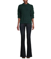Democracy Long Sleeve Double Banded Round Neck Sweater
