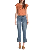 Democracy Petite Size #double;Ab#double;solution® High Rise Kick Flare Leg Denim Jeans