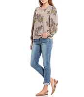 Democracy Petite Size #double;Ab#double;solution® Rolled Hem Mid Rise Cropped Girlfriend Jeans