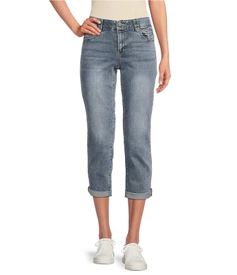 Democracy Petite Size #double;Ab#double;solution® Skinny Rolled Hem Ankle Skimmer Jeans