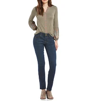 Democracy Petite Size #double;Ab#double;solution® Straight Leg Mid Rise Jeans