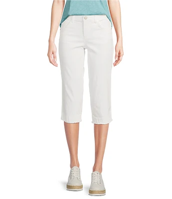 Democracy Petite Size #double;Ab#double;solution® Stretch Straight Leg Skimmer Fray Hem Jeans