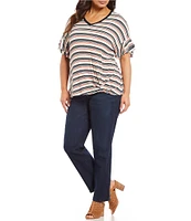 Democracy Plus Size #double;Ab#double;solution® Mid Rise Straight Leg Jeans