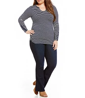 Democracy Plus Size #double;Ab#double;solution® Mid Rise Itty Bitty Bootcut Jeans