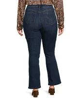 Democracy Plus Size #double;Ab#double;solution® High-Rise Itty Bitty Rhinestone Cascading Detail Bootcut Denim Jeans