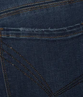 Democracy Plus Size #double;Ab#double;solution® High-Rise Itty Bitty Rhinestone Cascading Detail Bootcut Denim Jeans