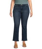 Democracy Plus Size #double;Ab#double;solution Embroidered Straight Slim Leg Jeans