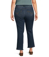 Democracy Plus Size #double;Ab#double;solution Embroidered Straight Slim Leg Jeans