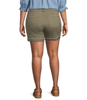 Democracy Plus Size #double;Ab#double;solution® High-Rise Rolled Cuff Shorts