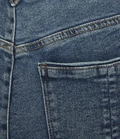 Democracy Plus Size #double;Ab#double;solution® High Rise Straight Leg Frayed Hem Ankle Jeans