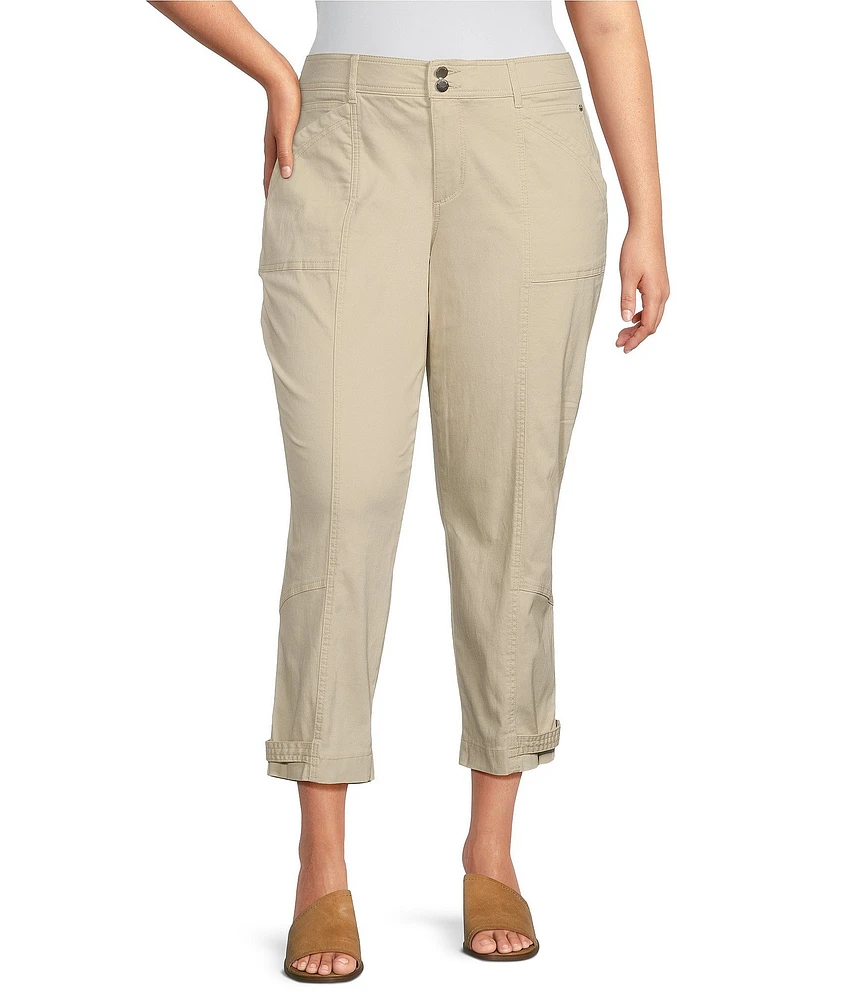 Democracy Plus Size #double;Ab#double;solution Stretch Tapered Utility High Rise Tapered Leg Pants