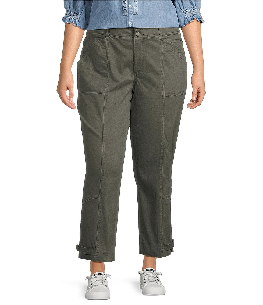 Democracy Plus Size #double;Ab#double;solution Stretch Utility High Rise Tapered Leg Pants