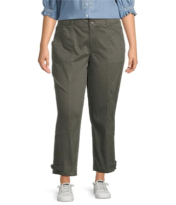 Democracy Plus Size #double;Ab#double;solution Stretch Utility High Rise Tapered Leg Pants