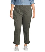 Democracy Plus Size #double;Ab#double;solution Stretch Utility High Rise Tapered Leg Pants