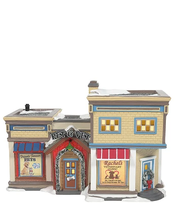 Department 56 Original Snow Village Collection Pet And Vet Lighting Building Figurine