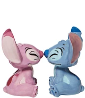 Department 56 Disney Ceramic Collection Stitch and Angel Salt & Pepper Set