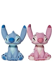 Department 56 Disney Ceramic Collection Stitch and Angel Salt & Pepper Set