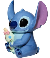 Department 56 Disney Ceramic Collection Stitch Holding Doll Sculptured Cookie Jar