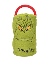 Department 56 Snowpinions Dr. Seuss Naughty or Nice Grinch Snow Throw Holiday Fleece Blanket