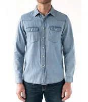 Devil-Dog Dungarees Craig Light Western Denim Shirt