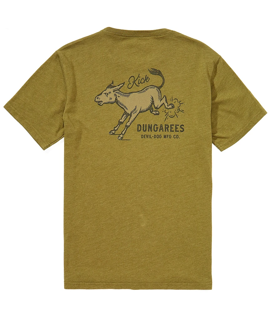 Devil-Dog Dungarees Military Green Graphic T-Shirt