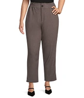 Dex Clothing Plus High Rise Straight Leg Trouser Pants