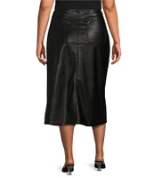 Dex Clothing Plus Mid Rise Midi Skirt