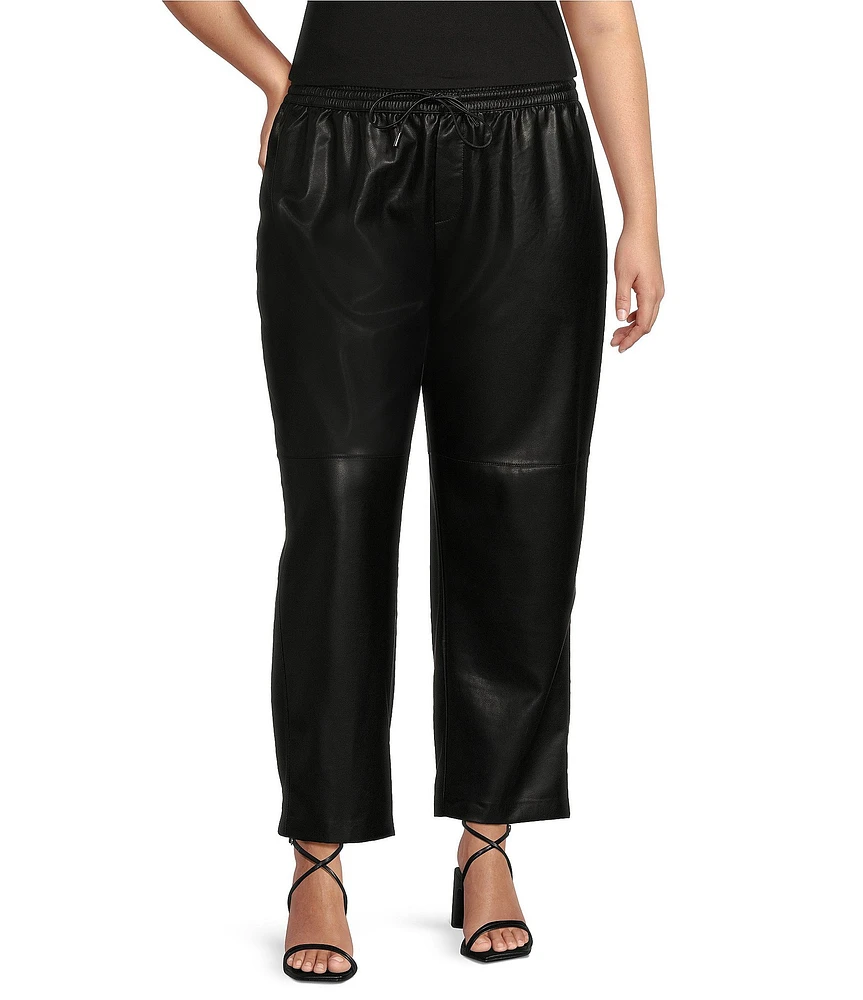 Dex Clothing Plus Mid Rise Straight Leg Pull-On Pants