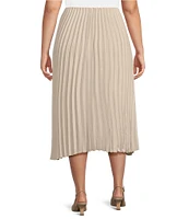 Dex Clothing Plus Pleated Long Skirt