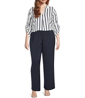 Dex Plus Flowy Satin Blouse