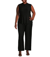 Dex Plus Mid Rise Pleated Pull-On Pants