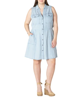 Dex Plus Sleeveless Utility Dress