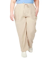 Dex Plus Straight Leg Linen Utility Pants