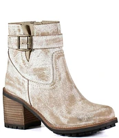 Diba True Craze Hot Distressed Leather Moto Booties