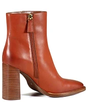 Diba True Key Switch Leather Block Heel Booties