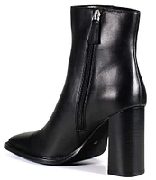 Diba True Key Switch Leather Block Heel Booties