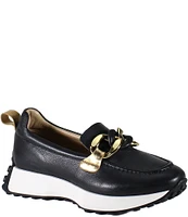 Diba True Kind Words Leather Platform Chain Loafers