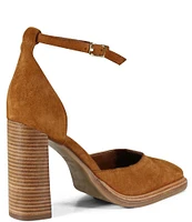 Diba True Kol Pik Suede Ankle Strap d'Orsay Pumps