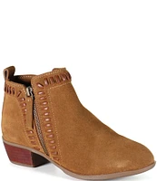 Diba True Later Gater Whipstitch Detail Suede Booties