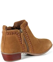 Diba True Later Gater Whipstitch Detail Suede Booties