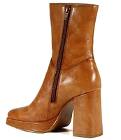 Diba True Mont Pelier Leather Platform Booties