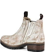 Diba True Say So Distressed Leather Chelsea Booties