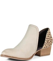 Diba True Shy Town Cheetah Haircalf Cut Out Booties