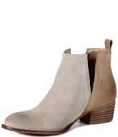 Diba True Stop By Suede Two Tone Western Booties