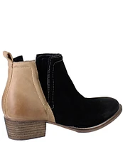 Diba True Stop By Suede Two Tone Western Booties