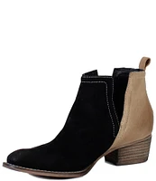 Diba True Stop By Suede Two Tone Western Booties