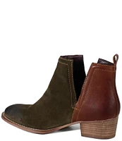 Diba True Stop By Suede Two Tone Western Booties